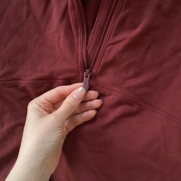 Lululemon Burgundy Cropped Jacket - Picture 3 of 7